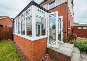 conservatory with casement windows